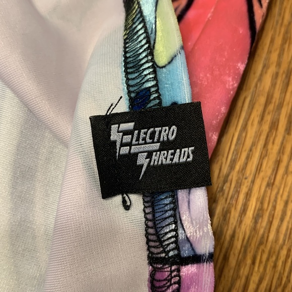 Electro Threads Alien Drip Crushed Velvet Tee M - Picture 5 of 8